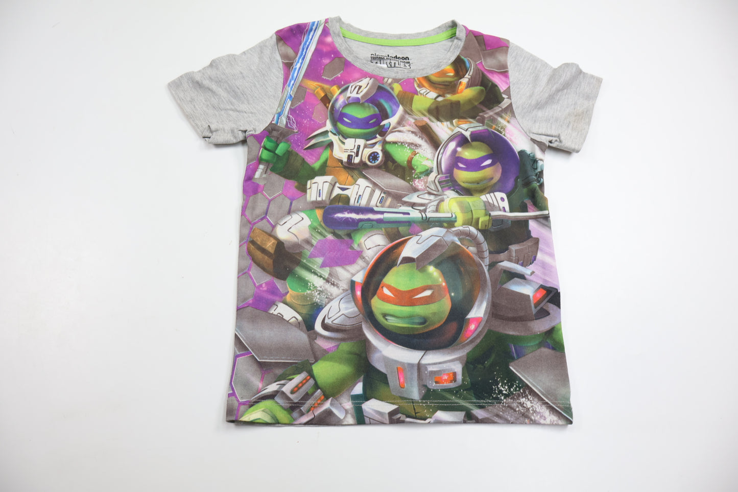 T-shirt med Ninja Turtles från Nickelodeon - Storlek 104 - Grå