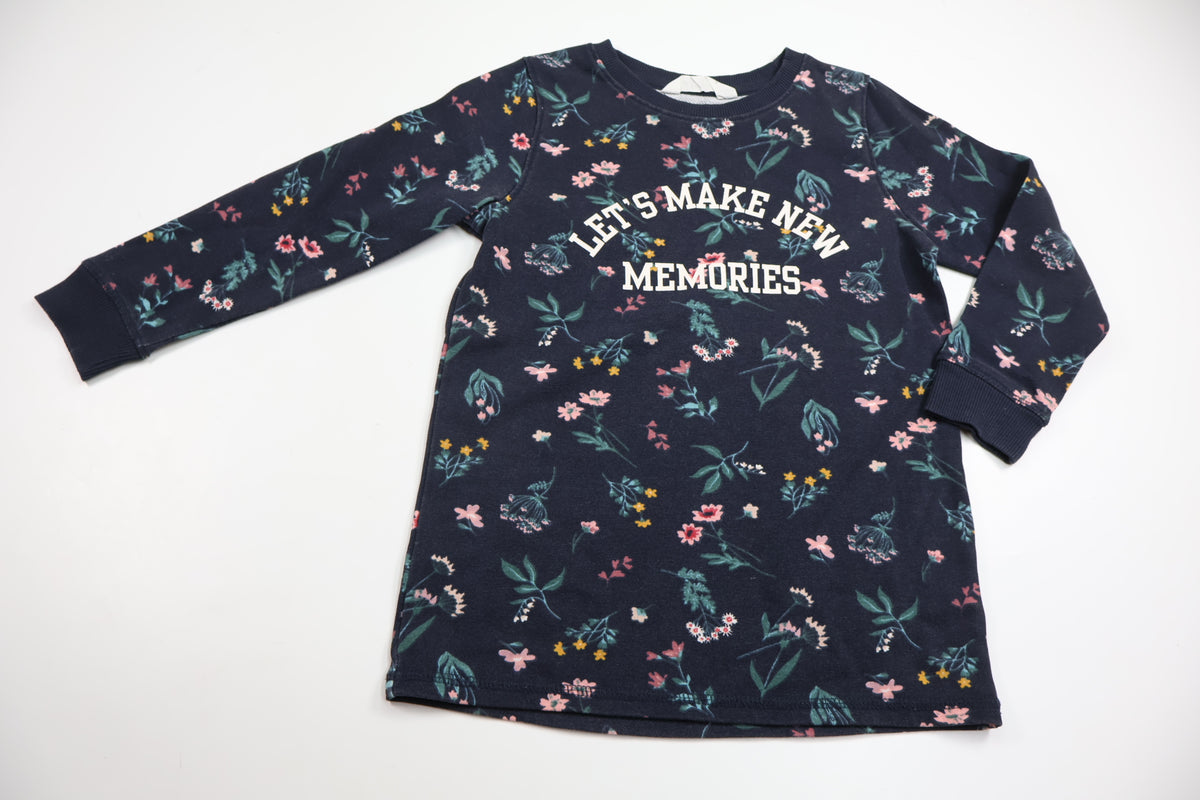 Sweatshirtklänning från H&M - Storlek 110/116 - Marinblå