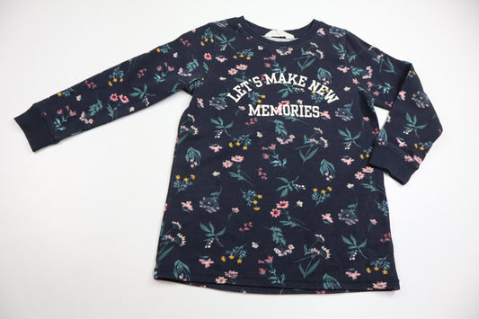 Sweatshirtklänning från H&M - Storlek 110/116 - Marinblå