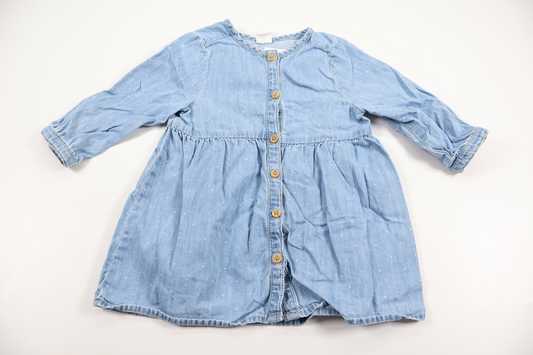 Kjole fra H&M - Størrelse 74 - Denim