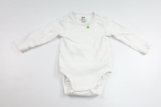Bodysuit fra H&M - Størrelse 62 - Hvid