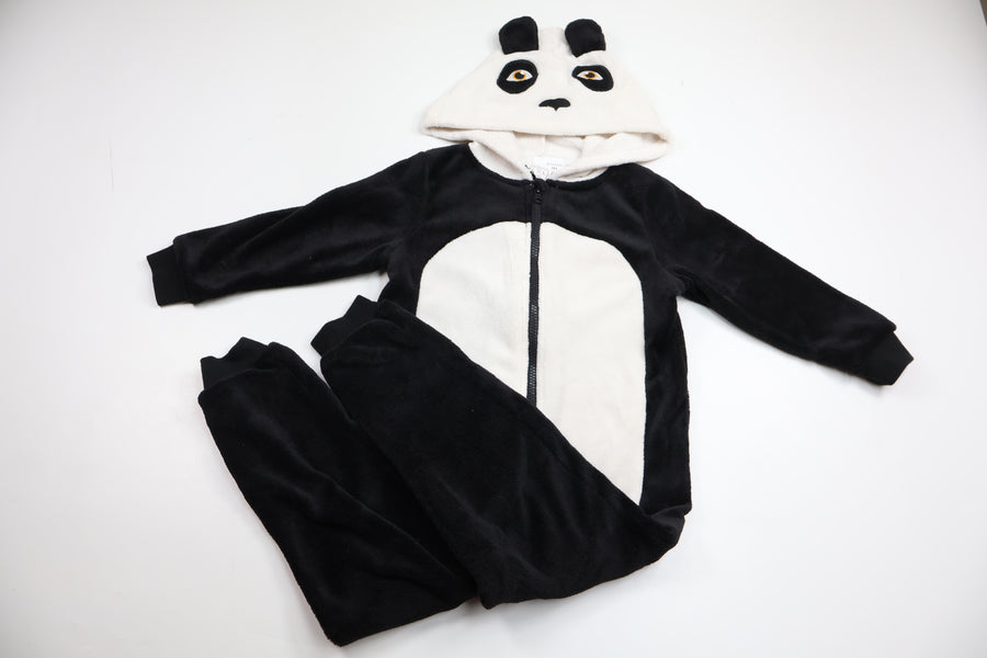 Fleeceoverall Panda från Luca & Lola - Storlek 98/104 - Svart