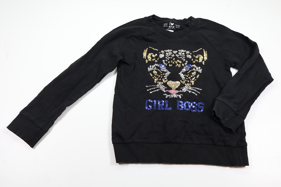 Sweatshirt fra ICA I Love Eco - Størrelse 122/128 - Sort