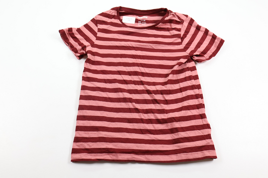 Stribet t-shirt fra Lupilu - Størrelse 122/128 - Rosa