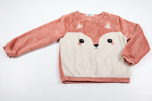 Fleece sweater fra H&M - Størrelse 122/128 - Rosa