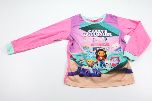 Pyjamastrøje med Gabby's Dollhouse fra Ultimate Kids - Størrelse 128 - Rosa