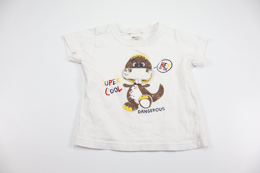 T-shirt fra Civil Baby - Størrelse 86/92 - Hvid