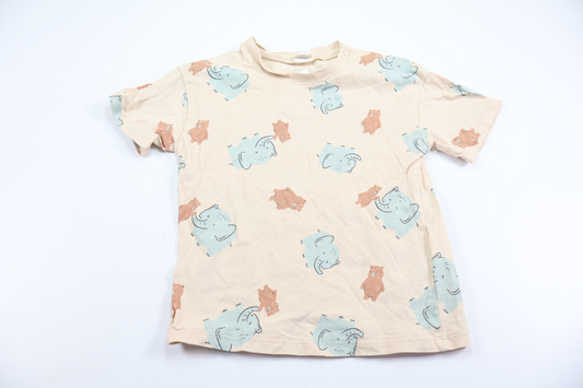 T-shirt fra H&M - Størrelse 86 - Beige