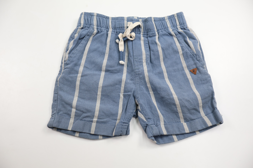 Randiga shorts från PompdeLux - Storlek 92/98 - Blå