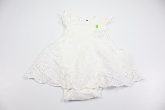 Bodysuit fra H&M - Størrelse 62 - Hvid