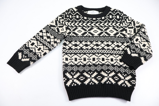 Striktrøje fra H&M - Størrelse 110/116 - Sort