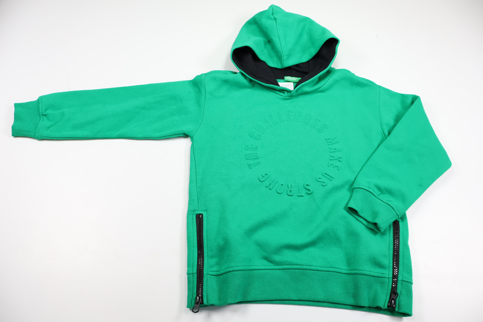 Hættetrøje fra United Colors of Benetton - Størrelse 130 - Grøn