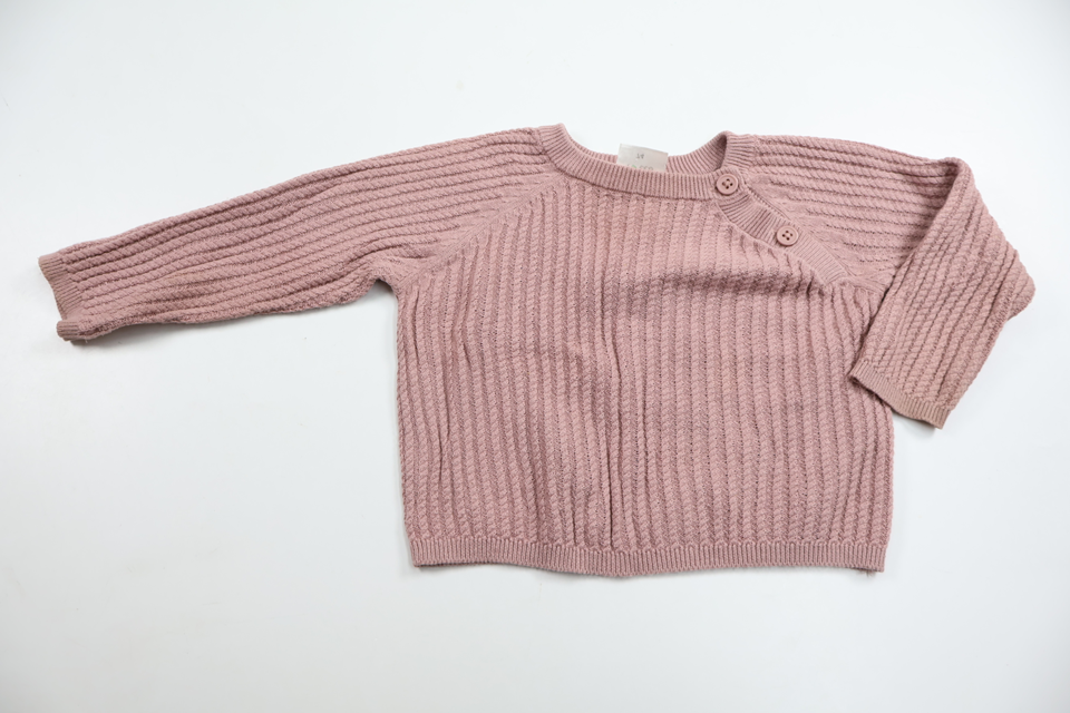 Stickad tröja från ICA I Love Eco - Storlek 74 - Lila