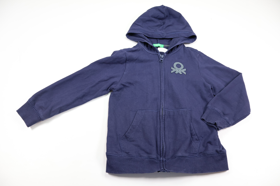 Hættetrøje fra United Colors of Benetton - Størrelse 122 - Marineblå
