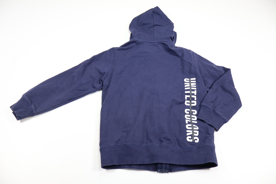 Hættetrøje fra United Colors of Benetton - Størrelse 122 - Marineblå