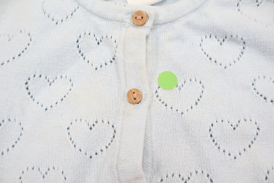 Strikket cardigan fra H&M - Størrelse 92 - Blå