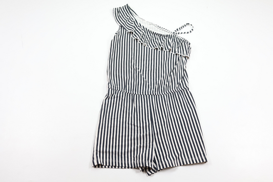 Stribet jumpsuit fra Name It - Størrelse 128 - Sort