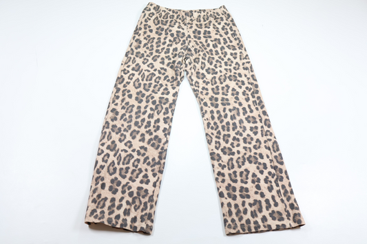 Leopardmønstrede bukser fra Kappahl - Størrelse 134 - Beige