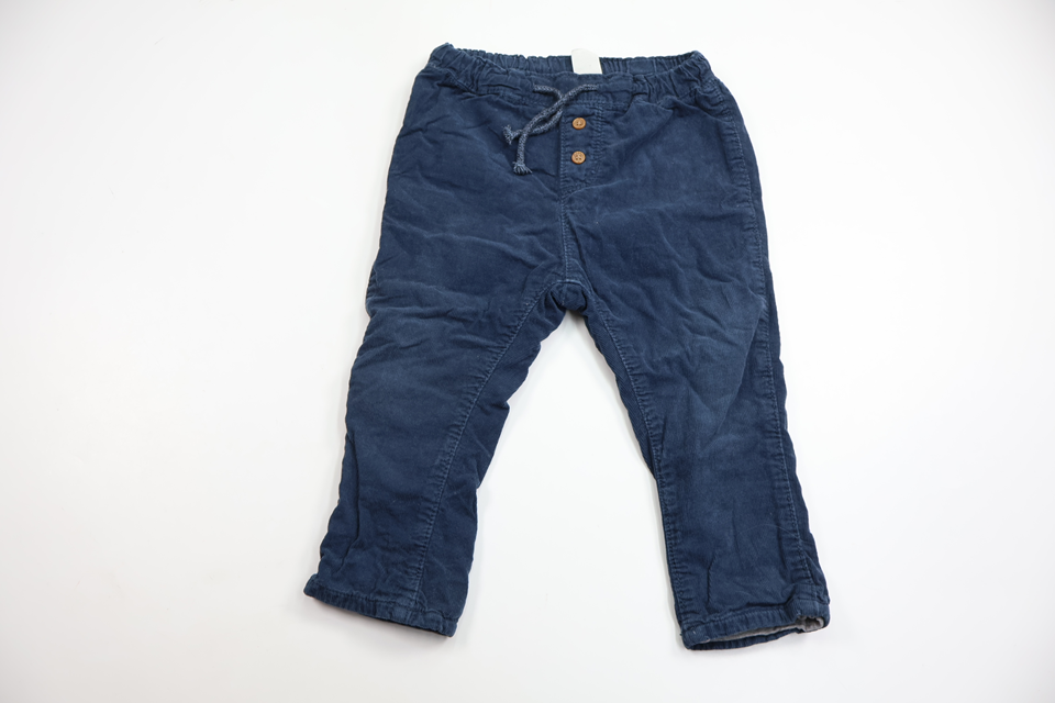 Fodrade byxor från H&M - Storlek 86 - Marinblå
