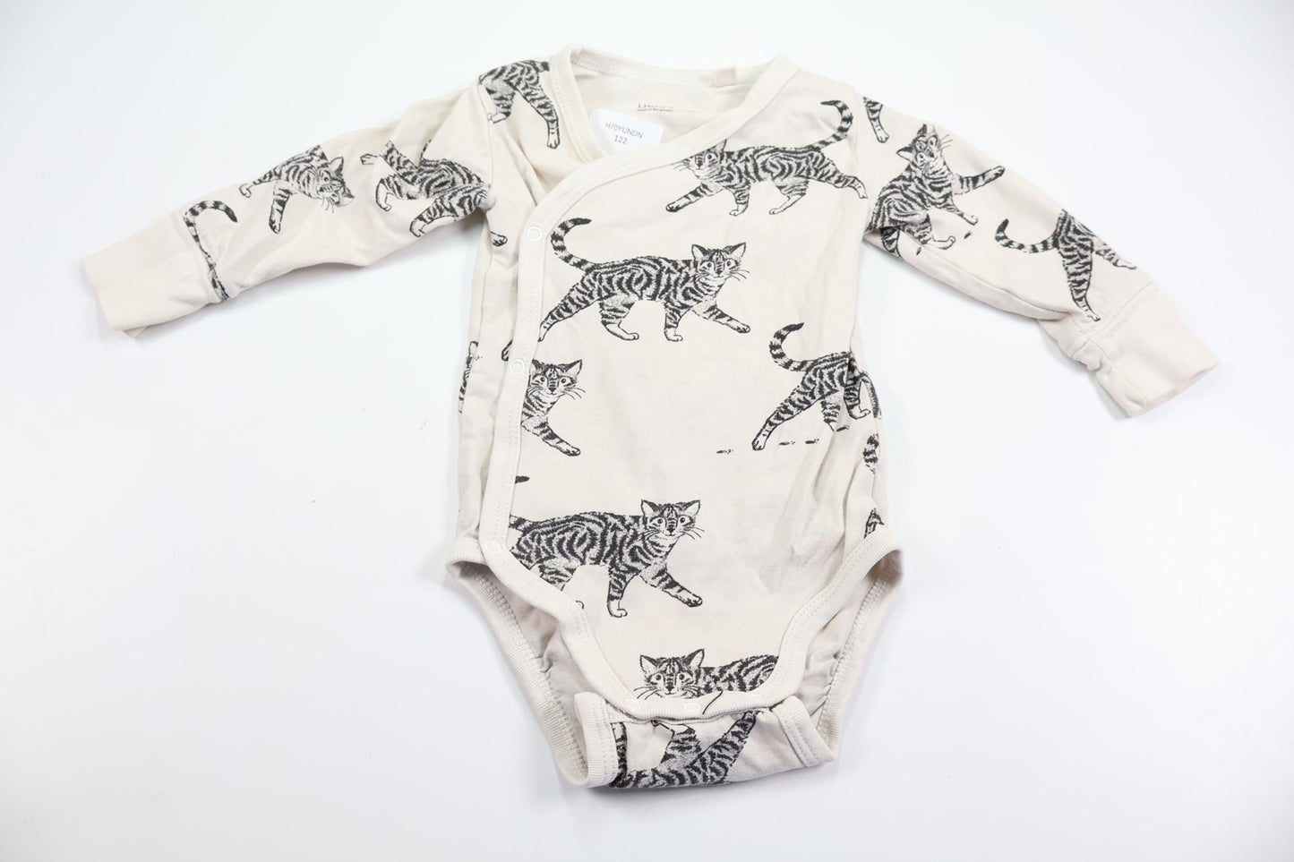 Wrap-body fra Lindex - Størrelse 62 - Hvid