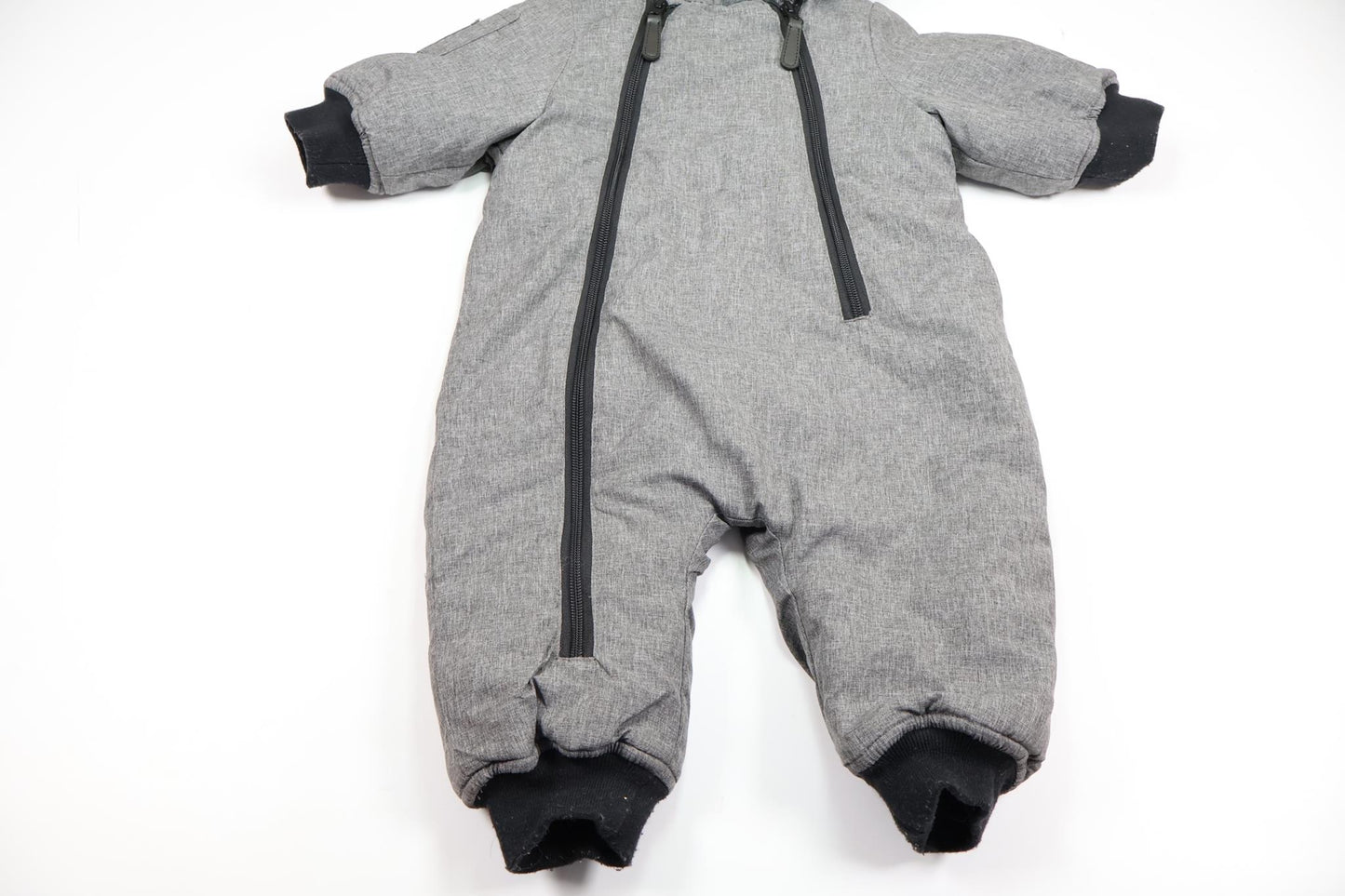 Fleeceforet heldragt fra Baby Outwear - Størrelse 74 - Grå