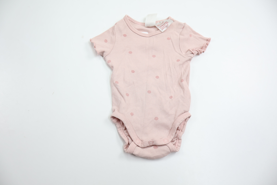 Ribbad body från H&M - Storlek 56 - Rosa