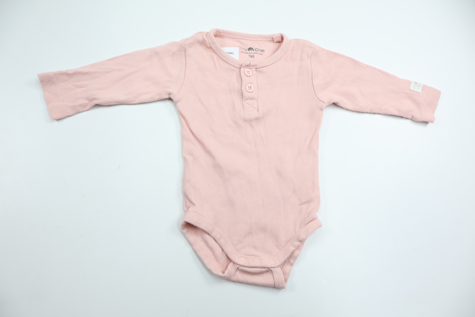 Ribbad body från Tiny One - Storlek 56 - Rosa