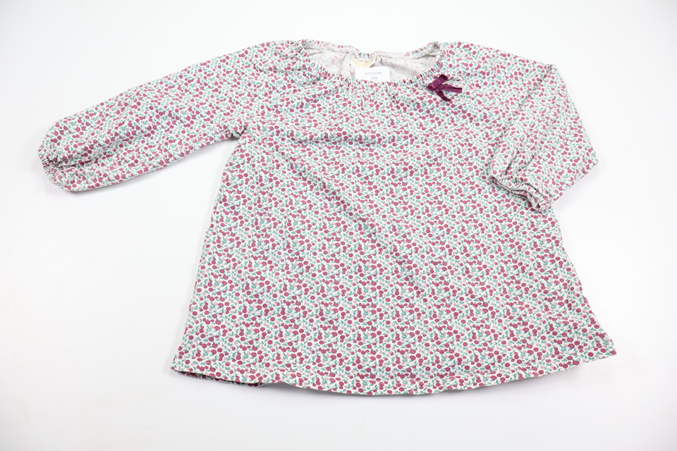 Blomstret kjole fra Lindex - Størrelse 80 - Rosa