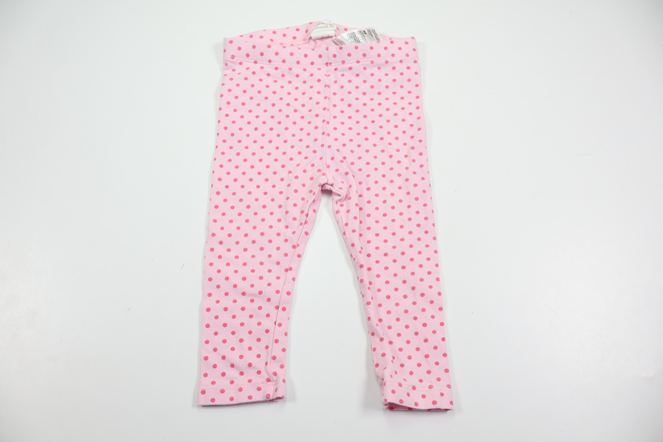 Prikkede leggings fra H&M - Størrelse 68/74 - Rosa