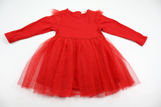 Tyllklänning från Kappahl - Storlek 80 - Röd