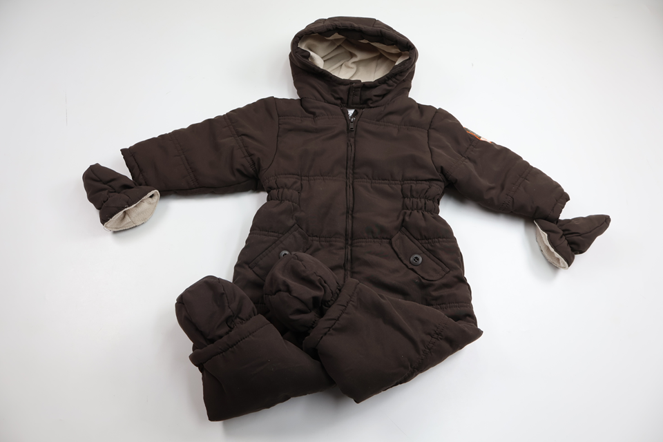 Fleecefodrad overall från Baby Club by C&A - Storlek 80 - Brun
