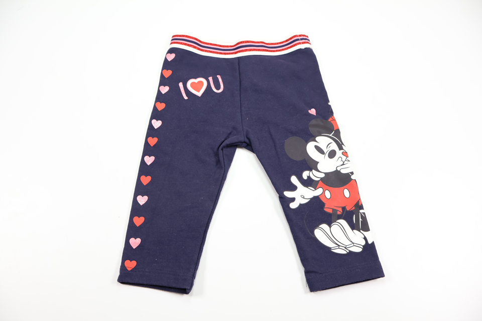 Bukser med Minnie og Mickey Mouse fra Disney Baby - Størrelse 62/68 - Marineblå