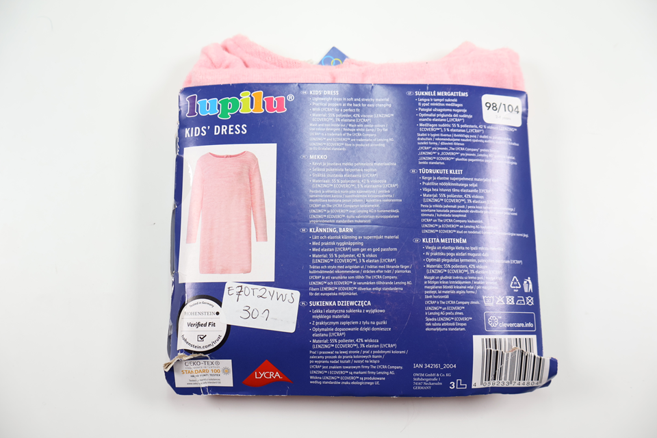 Blød kjole fra Lupilu - Størrelse 98/104 - Rosa