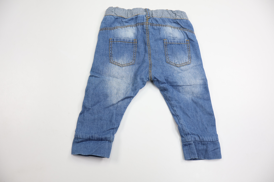 Fodrade jeansbyxor från Lindex - Storlek 68 - Denim