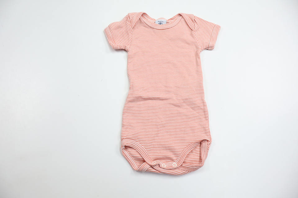 Randig body från Petit Bateau - Storlek 62/68 - Rosa