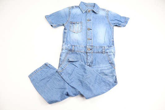 Jumpsuit i jeans från Lindex - Storlek 104 - Denim