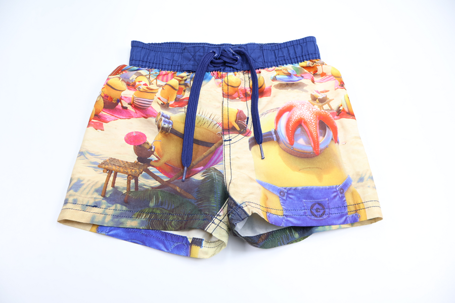 Badeshorts med Minion fra Grusomme Mig - Størrelse 98/104 - Multi