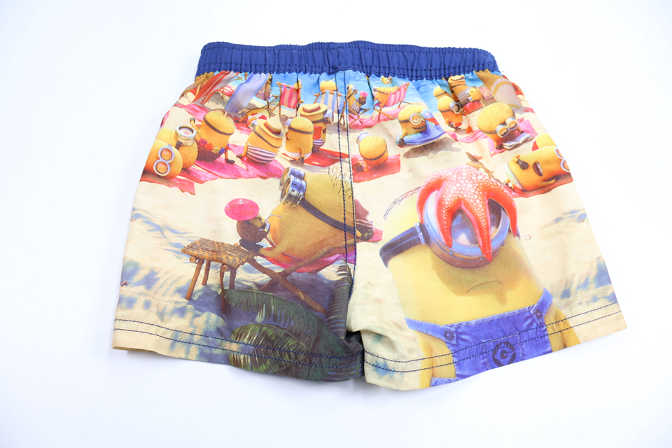 Badeshorts med Minion fra Grusomme Mig - Størrelse 98/104 - Multi