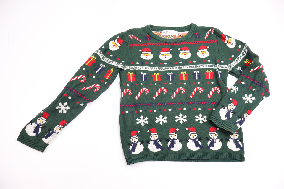 Strikket sweater fra H&M - Størrelse 98/104 - Grøn