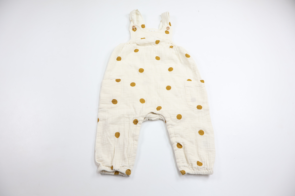 Prickig jumpsuit från Minimarket - Storlek 80 - Vit