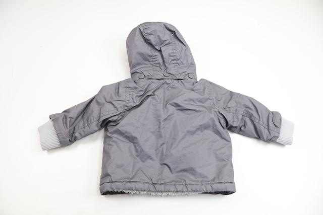 Fleeceforet jakke fra H&M - Størrelse 68 - Grå