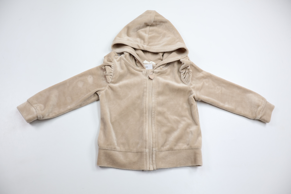 Munkjacka i velour från Kappahl - Storlek 80 - Beige