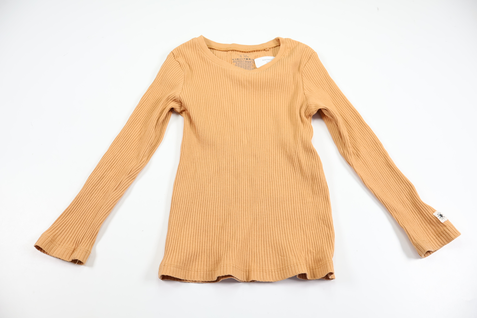 Ribbet trøje fra Lindex - Størrelse 104 - Orange