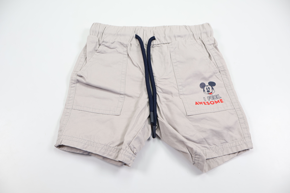 Shorts med Mickey Mouse fra Disney Baby - Størrelse 92 - Grå