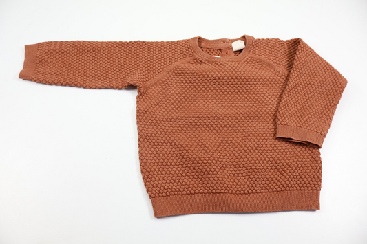 Strikket trøje fra H&M - Størrelse 86 - Brun