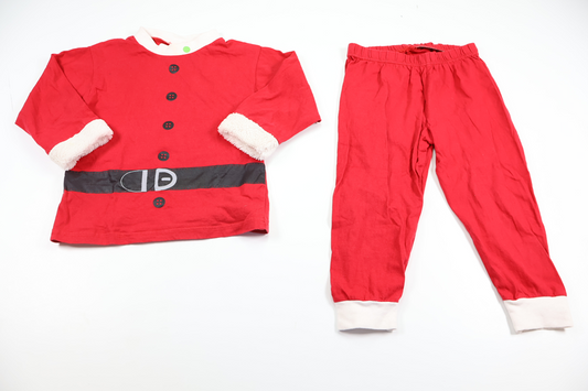 Julepyjamas fra Ukendt - Størrelse 86/92 - Rød