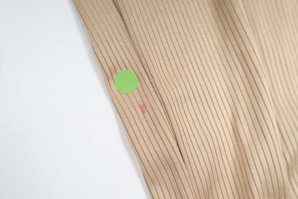 Ribbede bukser med svaj fra Lager 157 - Størrelse 130 - Beige