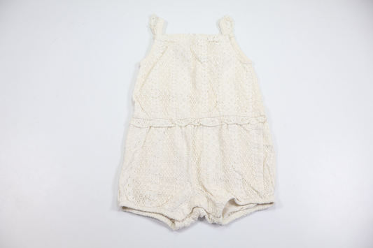 Jumpsuit fra H&M - Størrelse 86 - Hvid