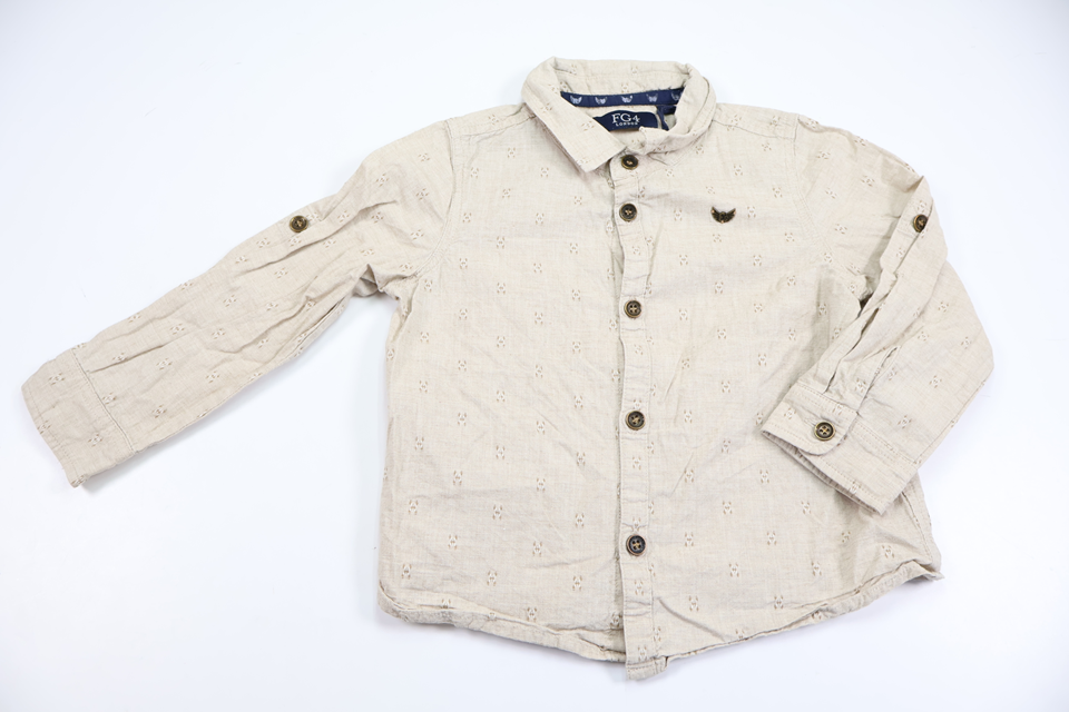 Skjorte fra FG4 London - Størrelse 98/104 - Beige