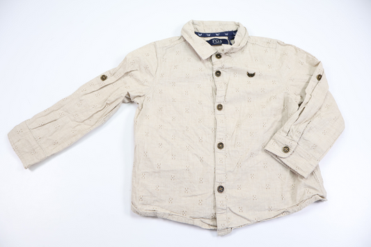Skjorte fra FG4 London - Størrelse 98/104 - Beige